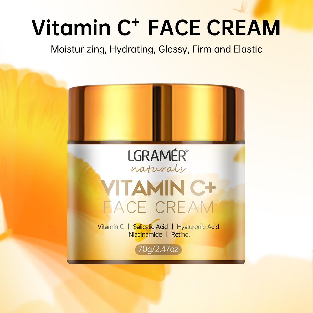 Skincare Glad2Glow - Crema facial con vitamina C, Retinol,