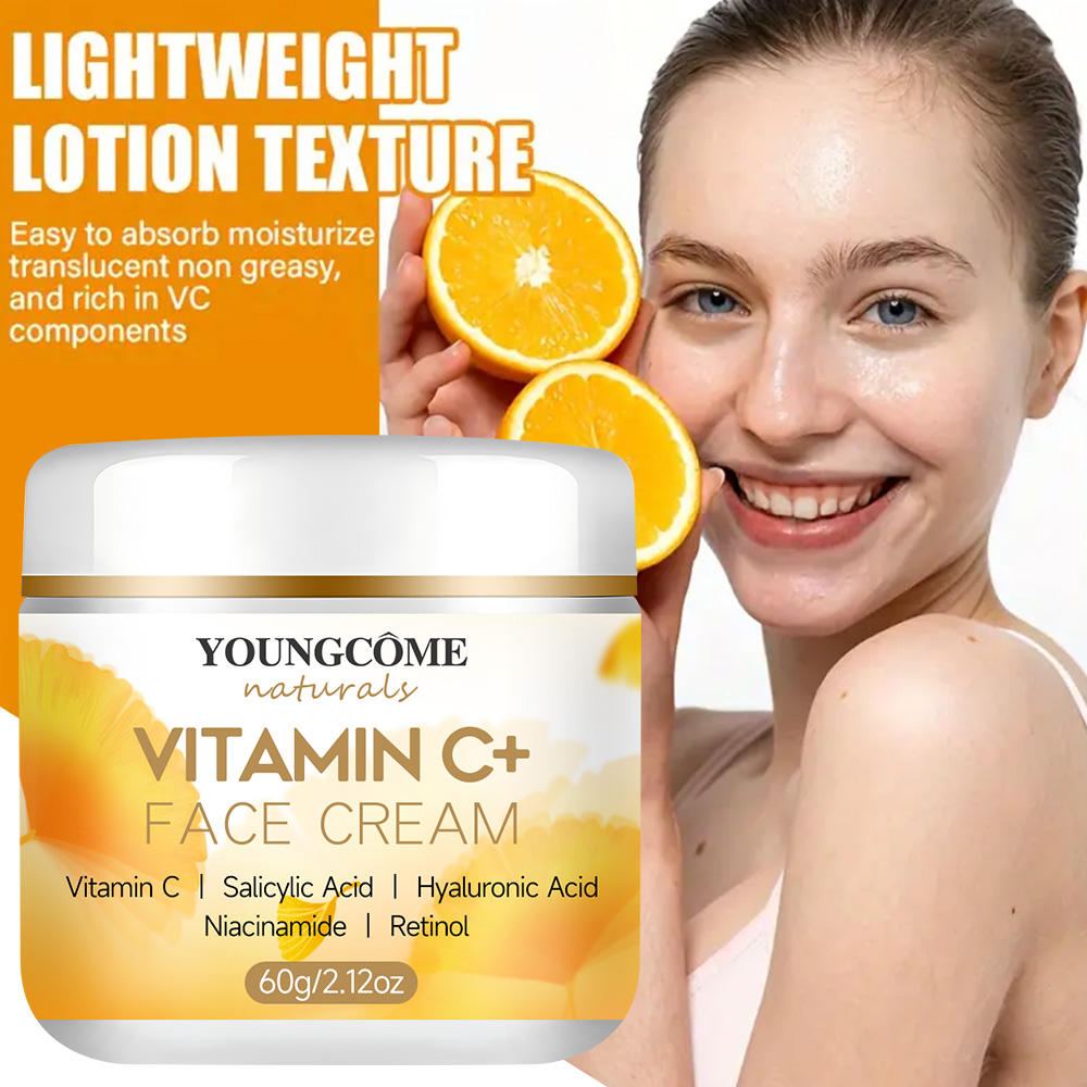Skincare Glad2Glow - YOUNGCOMEN Crema Facial con Vitamina C,