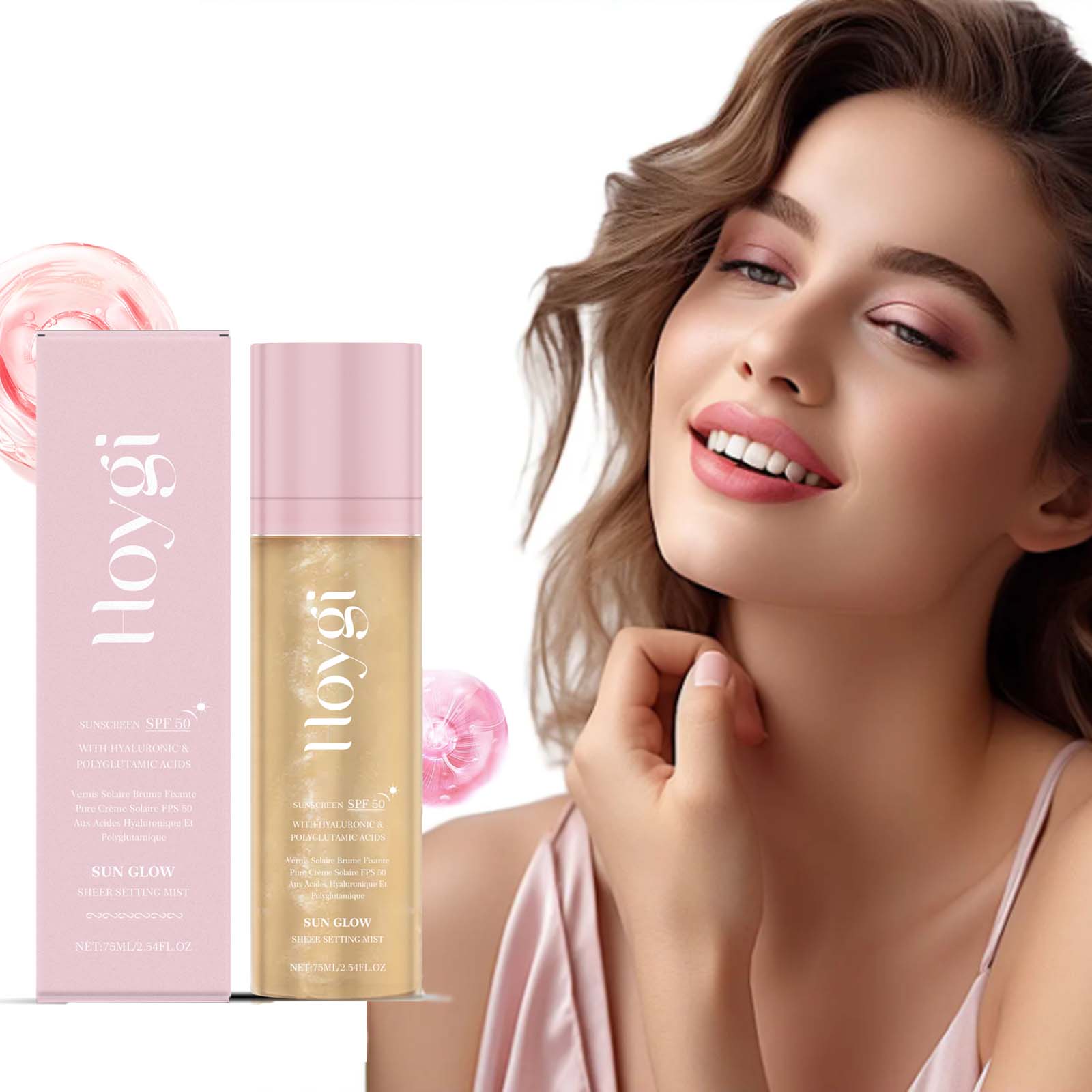 Polyglutamic Acid Moisturizer - Spray de ajuste Spf 50+, Control