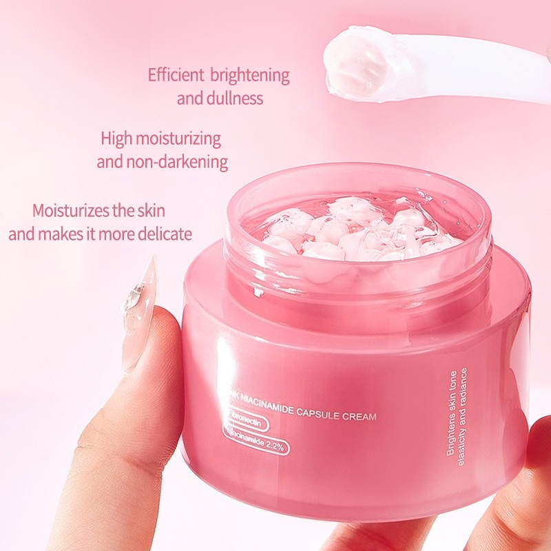 Crema de Colágeno Rosa con PDR - Skincare Niacinamide reseña y precio
