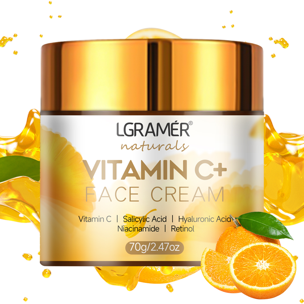 Crema facial con vitamina C, R - Skincare Glad2Glow reseña y precio
